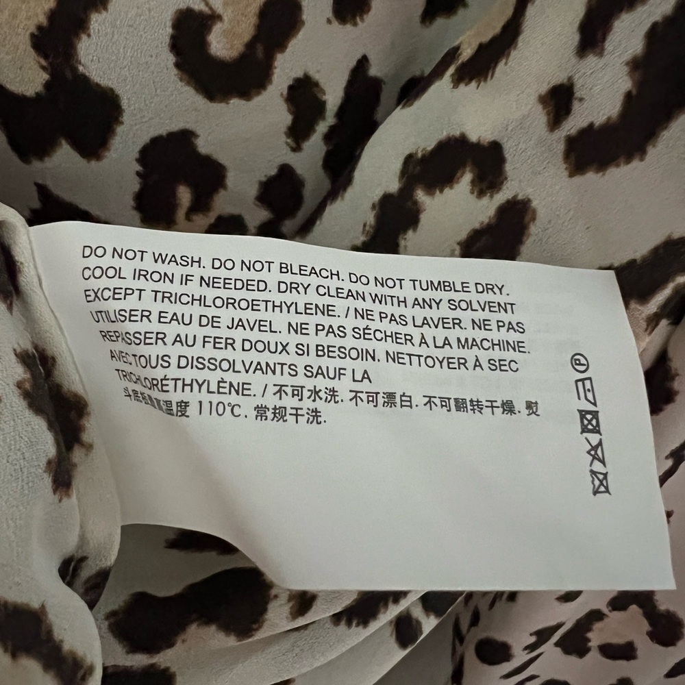 Theory Leopard Print Classic Button Down Blouse - image 7